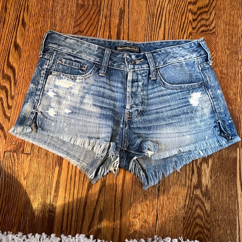 abercronbie and fitch denim shorts